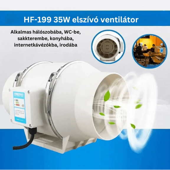 BudaBazar™ -Ventilator de evacuare cu mai multe conducte de aer